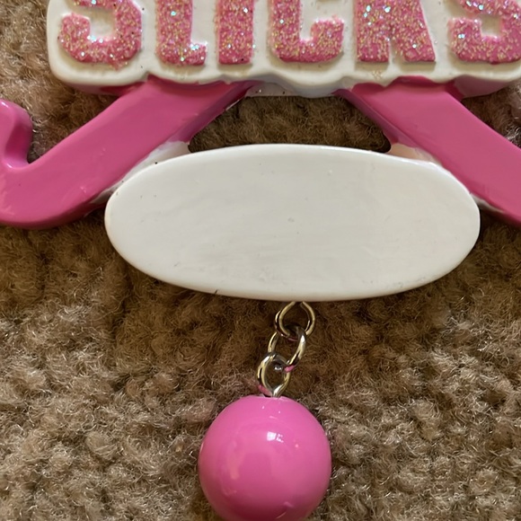 “Chicks With Sticks”  Personalizable Holiday Ornament - Picture 2 of 4